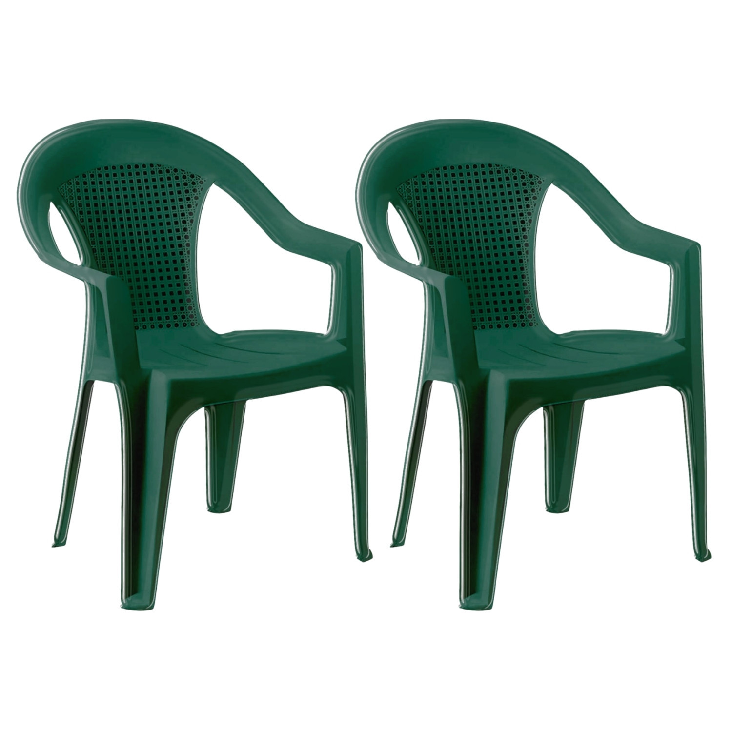 Pack 2 Sillas con Reposabrazos Stack 56x75x79cm 7house Sillas Plegables 1